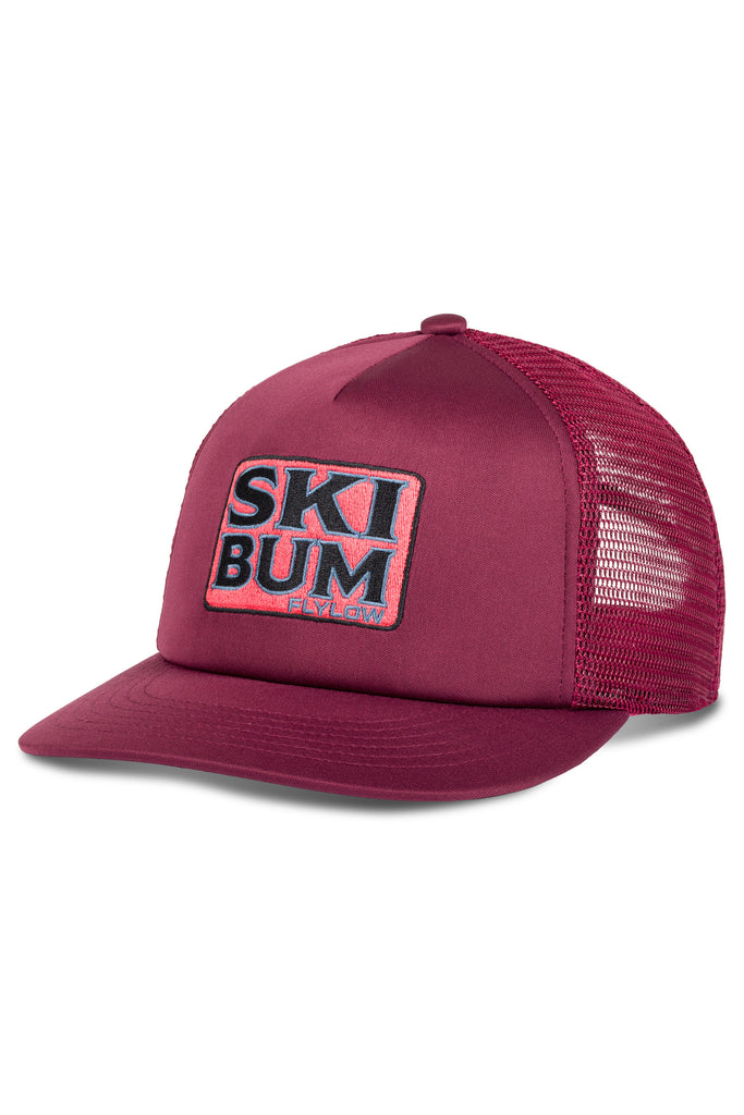 Pink \'Ski Bum\' Trucker Hat Pink Ski Bum Trucker Hat – Panache Apparel Collection main image 4