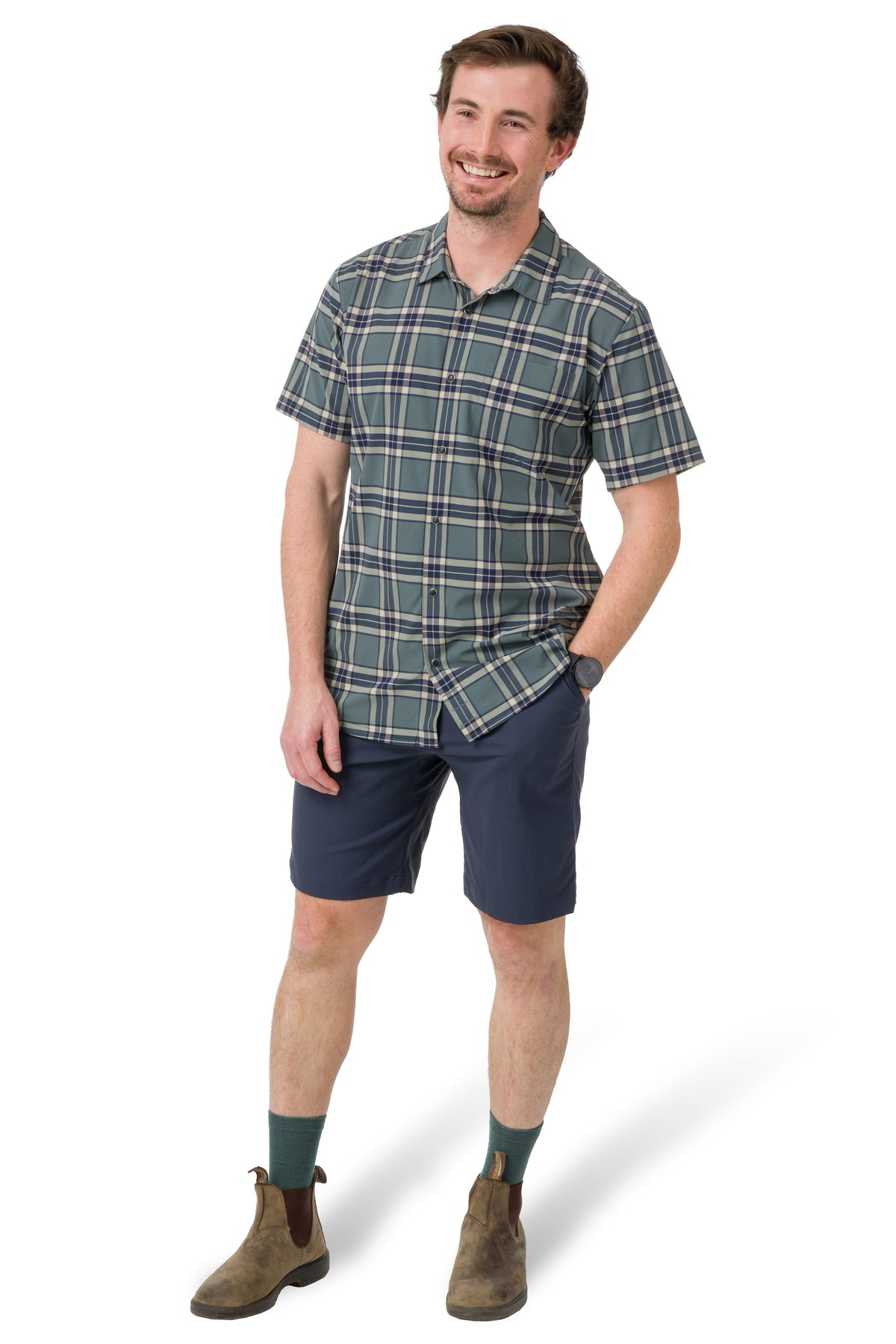 Eucalyptus/Mist Plaid
