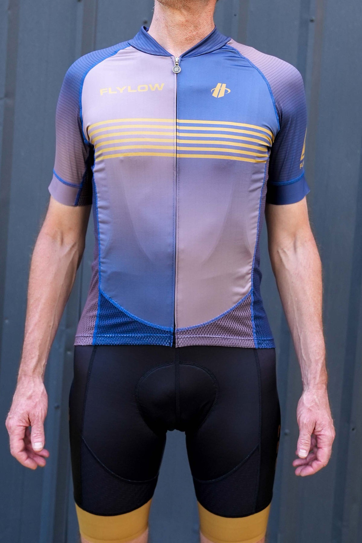 Hotlion Men's Cycling Jersey - Short Sleeve, Moisture-Wicking, With 3 Rear Pockets & Reflective Zip