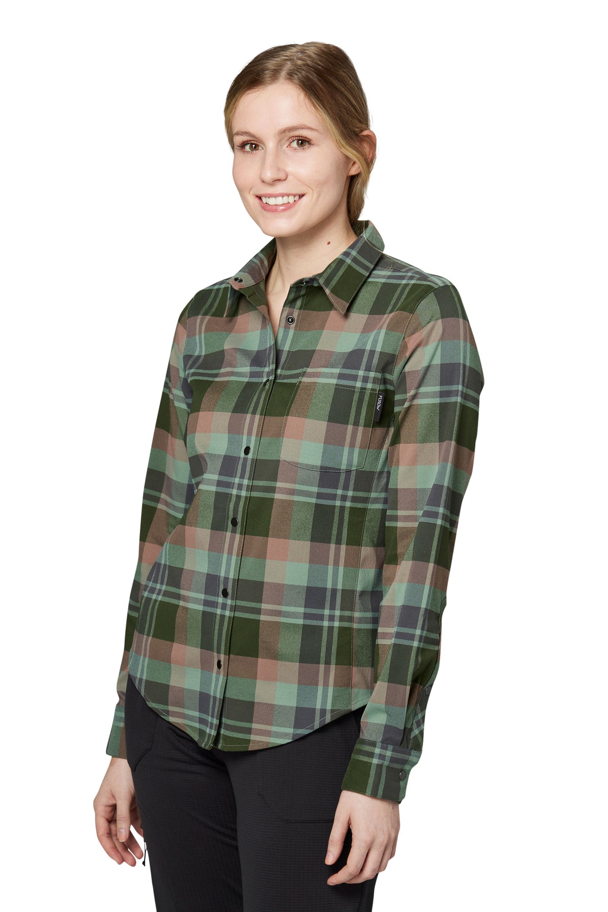 Score International Ladies Long Sleeve Flannel Shirt XS