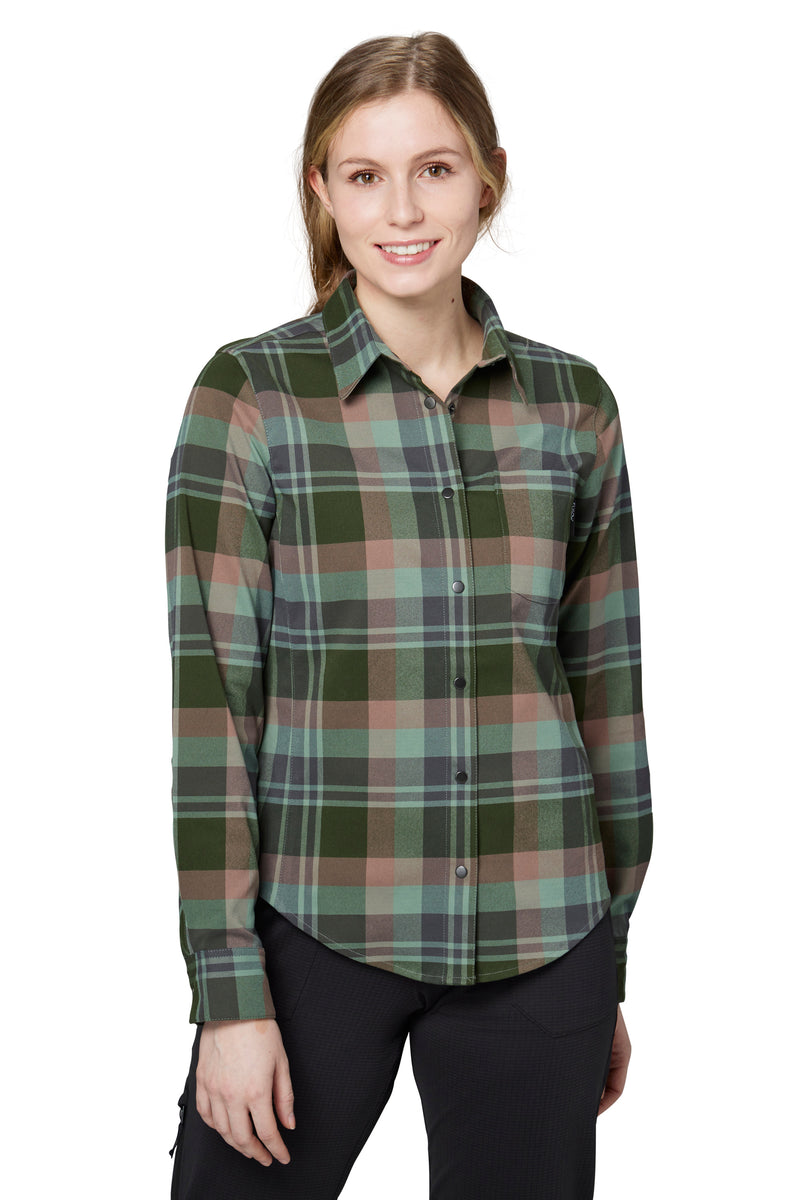 Brigitte Tech Flannel - Women's Flannel Shirt | Flylow – Flylow Gear