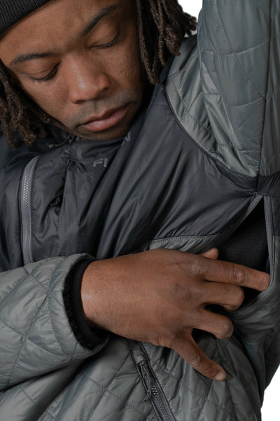 City outfit with snow skirt