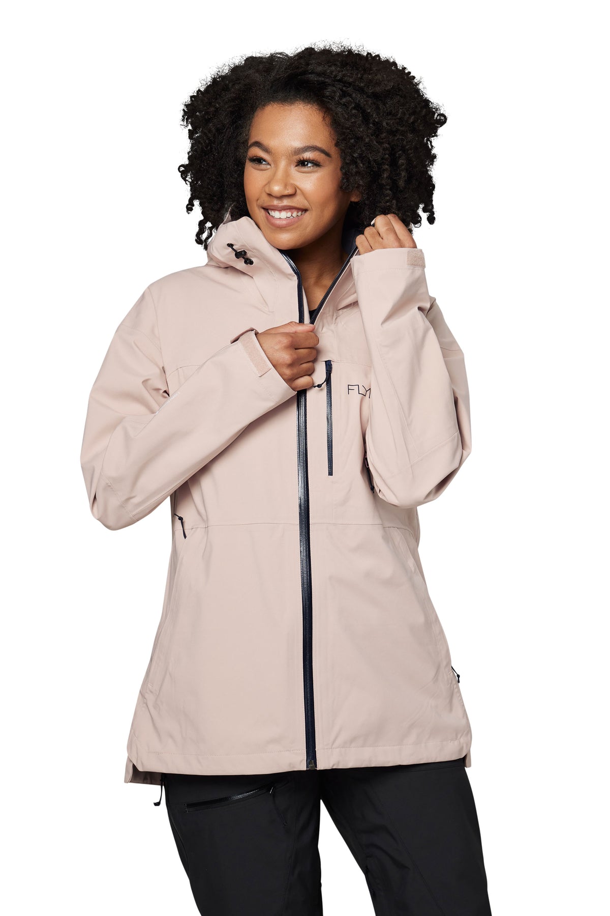 Diamond Candy Womens Rain Jacket Waterproof Winter Coat with Hood Wind