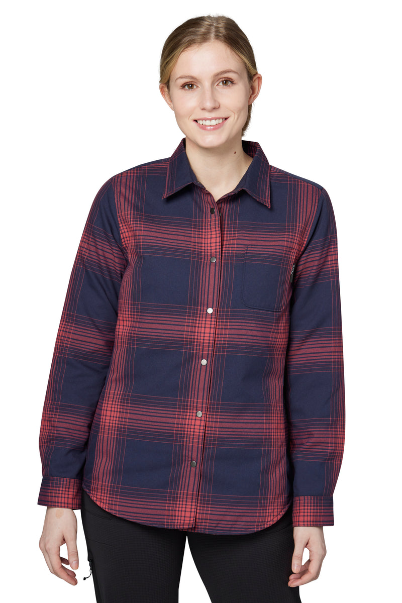 Flylow Brigitte Tech Flannel - Women's Medium / Pine/seaglass