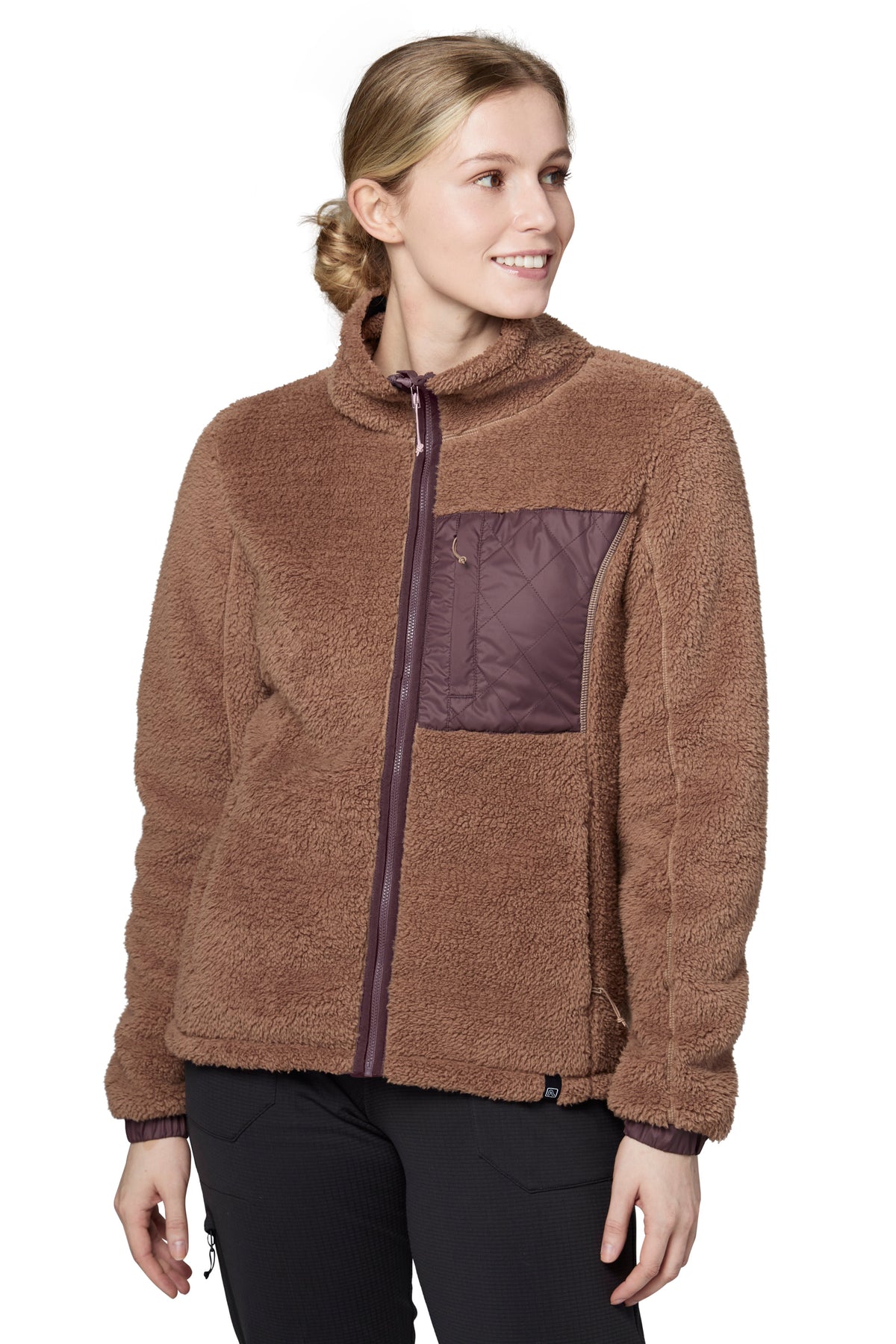 Copper pile fleece jacket Woman