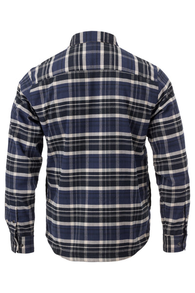 Lands end men's fleece lined flannel shirt best sale