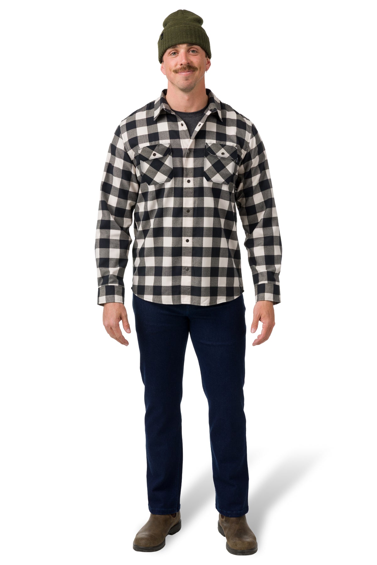 Mist/Black Plaid