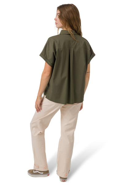 売れ筋商品|||フライロー カットソー トップス レディース Around Town Shirt - Women's Pearl/Mist Ivy Around Town Shirt – Flylow Gear